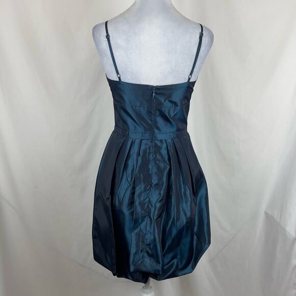 Max And Cleo Metallic Blue BalletCore Party Event Balloon Hem Dress NWOT Size 6 - Picture 5 of 13